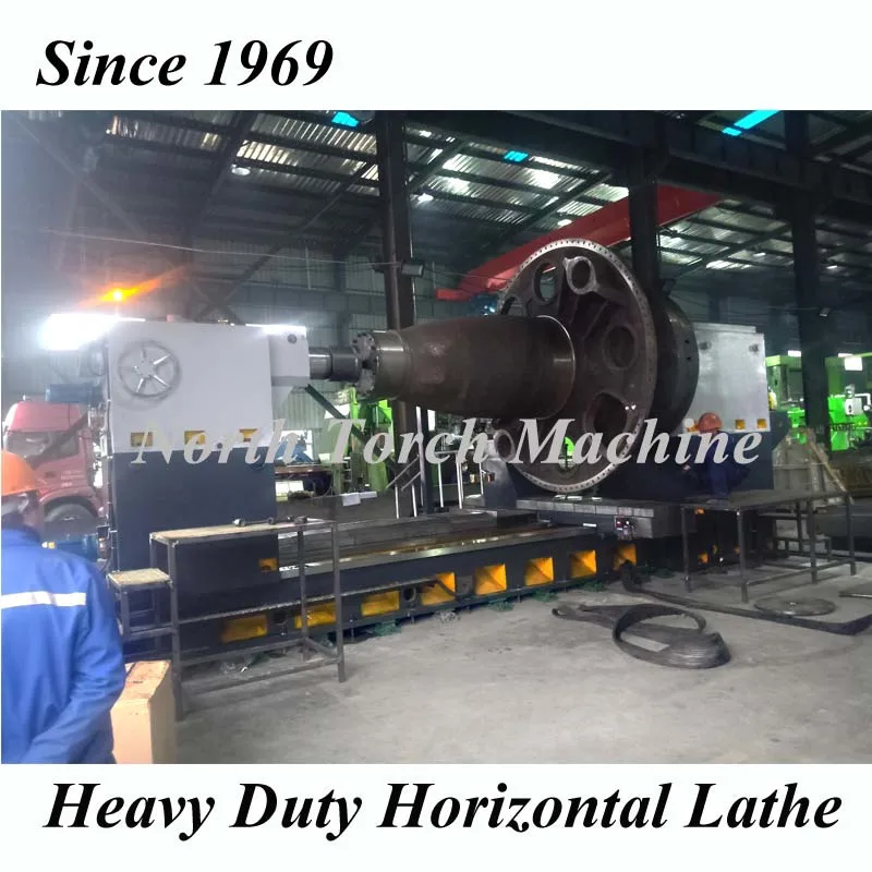 Heavy Duty Horizontal CNC Lathe for Turning Long Wind Power Shaft