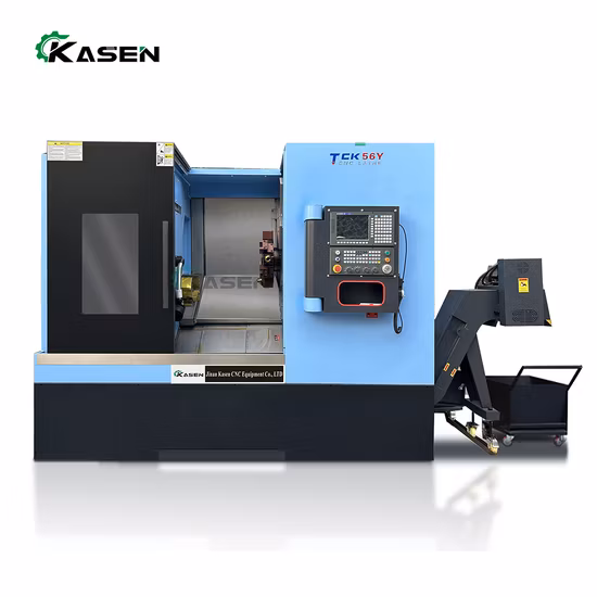 Tc40L Slant Bed CNC Lathe with Power Turret Turning and Milling Machine