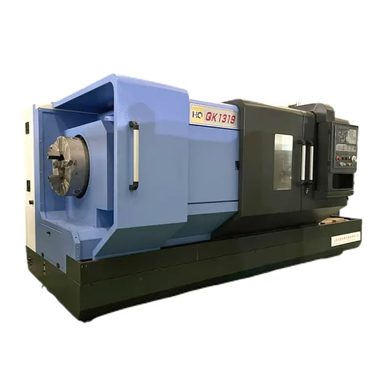 Qk1319 High Precision Horizontal Pipe Threading Flat Bed CNC Metal Lathe Double Chuck Spindle Machine